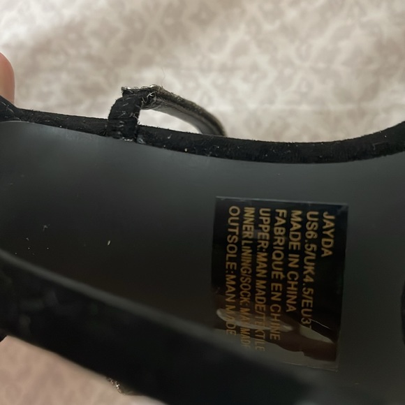 Shoedazzle Diamond & Black Heels - Picture 3 of 4